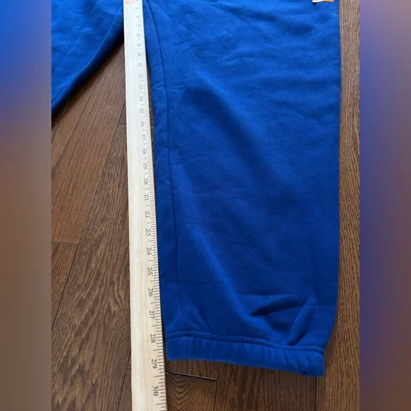 Men's Blue Sweatpants with Drawstring - - Picture 8 of 9